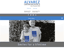 Tablet Screenshot of alvarezortho.com